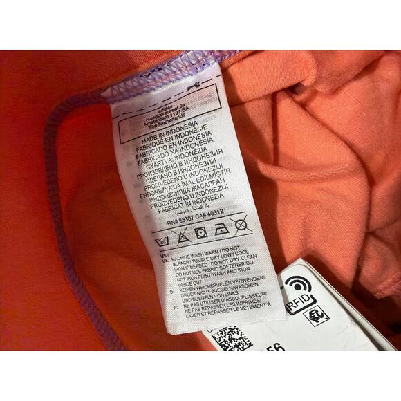 Adidas Women's 7 inch Bike Shorts Peach Orange Active Size Extra Small XS New - Picture 5 of 6